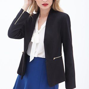 Lightweight Moto Jacket with Asymmetrical Zippers